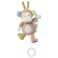 Petite peluche musicale Babysun : Singe