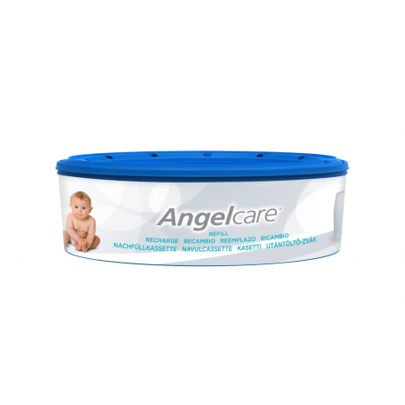 Recharge Angelcare Pour Poubelle à Couches – Sac Antibactérien, Anti-odeurs, Jusqu’à 180 Couches, Fabriqué En France