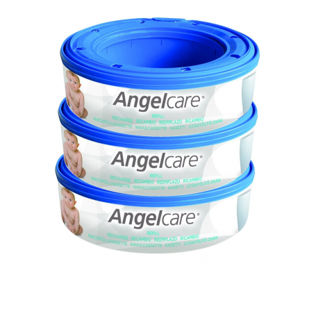 Lot de 3 recharges pour poubelle Angelcare - Poubelle à couches et