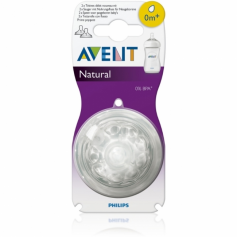 Lot de 2 tétines Natural 0 mois+ Philips AVENT