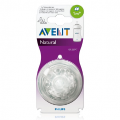 Lot de 2 tétines Natural 1 mois+ Philips AVENT
