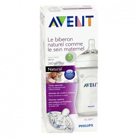 Avent SCF033/17 Biberon Natural 260 ml 0-6 Mois à prix pas cher