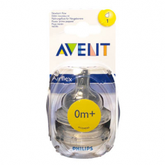 Lot de 2 tétines Classic 0 mois+ (débit nouveau-né) Philips AVENT