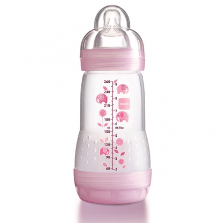 Biberon MAM anti-colique 260ml Rose