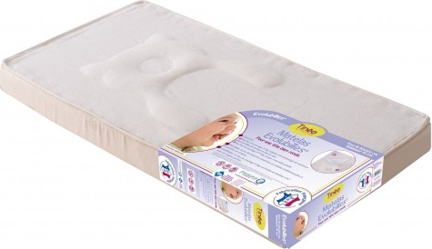 TINEO Matelas Climatisé TINEO 60x120 Cm - Epaisseur 10 Cm - Livre Avec Un Plan Incline 15
