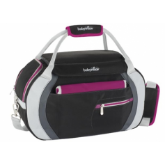 Sac à langer Sport Style Noir / Hibiscus