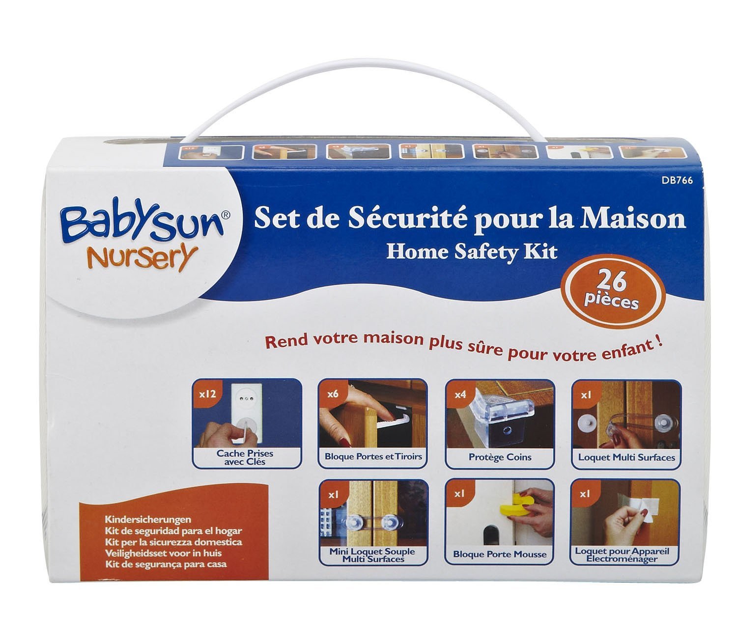Set de Sécurité 26 pièces pour la maison - Definitive Babysun Nursery DB766  - Bébéluga