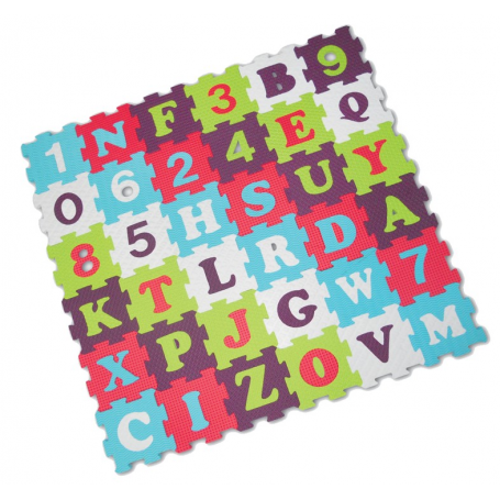 Tapis enfant en mousse motif Lettres et Chiffres de Ludi