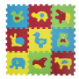 Tapis enfant en mousse Basic Animaux de Ludi