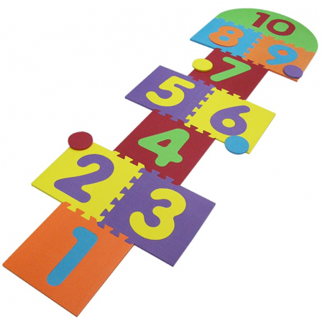 Tapis enfant en mousse Basic Marelle de Ludi