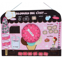 Panneau Calendrier "Gourmandises Filles"