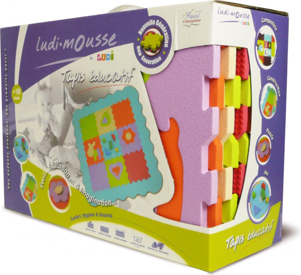 Tapis enfant en mousse motif Animaux de Ludi - Definitive Ludi