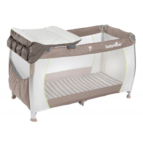 Lit pliant Silver Dream Taupe Amande de Babymoov