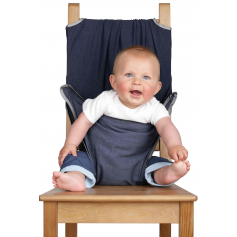 Chaise nomade Totseat Silver bound Denim