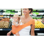 Porte-bébé sling asymétrique Suppori Orange Pressée