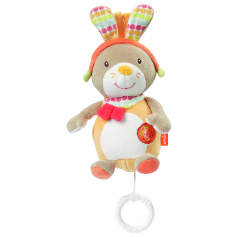 Petite peluche musicale Souris Pouf de Babysun
