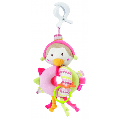 Hochet pince-clip d'activités Pingouin Paf de Babysun