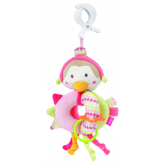 Hochet pince-clip d'activités Pingouin Paf de Babysun