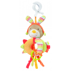 Hochet pince-clip d'activités Souris Pouf de Babysun