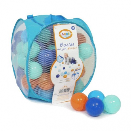 Lot de 75 balles de jeu "Bleu" de Ludi