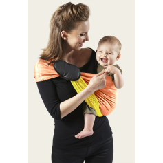 La Petite Echarpe Sans Noeud (PESN) Pêche, Jaune Lumineux