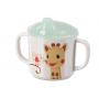 Mon coffret repas Sophie la girafe mélaminé Rose (version Kiwi)