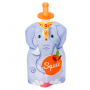 Pack de 3 gourdes Squiz réutilisables + 2 embouts en silicone