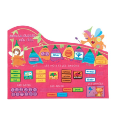 Panneau Calendrier "Fée Rose"