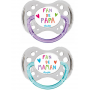 Lot de 2 sucettes 18m+ "Duo Fan" silicone Dodie