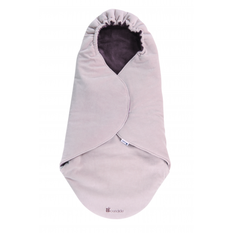 Couverture nomade Velours Taupe et Etoiles Candide