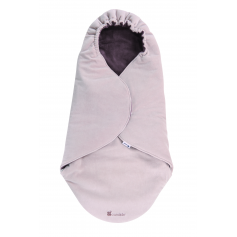 Couverture nomade Velours Taupe et Etoiles Candide