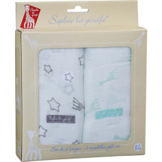 Set de 2 langes XXL Sophie la Girafe