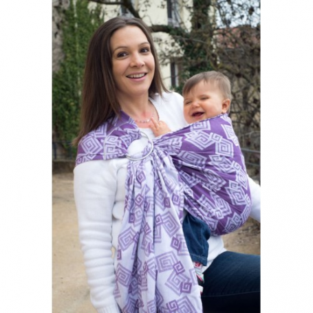 Sling Bulline Jacquard Labyrinthe Violet de Neobulle