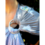 Porte-bébé sling Sukkiri Gris avec étoiles blanches