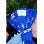 Porte-bébé sling Sukkiri Bleu avec étoiles blanches