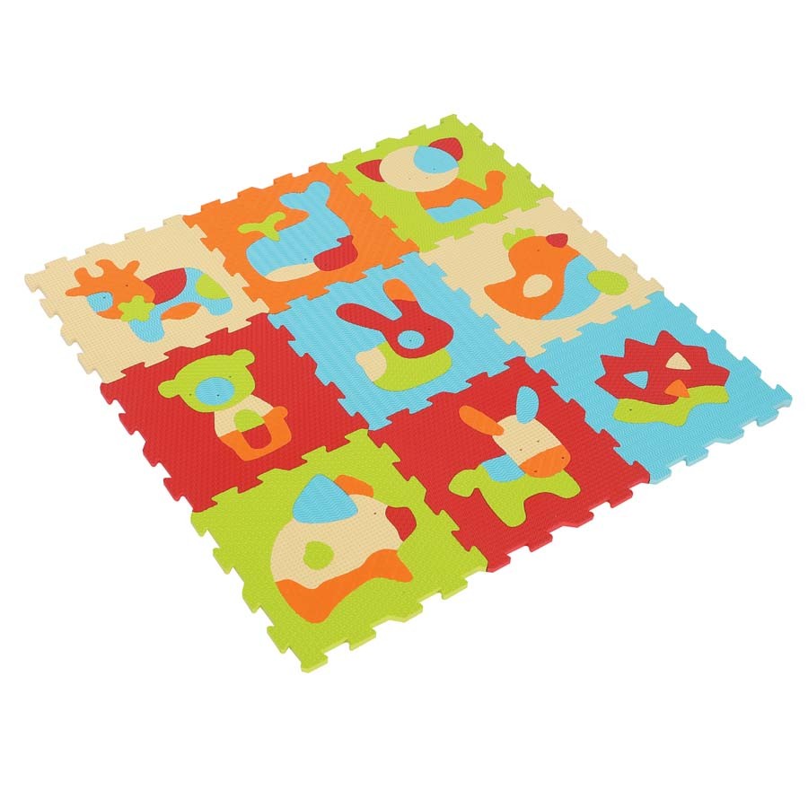 Tapis Enfant En Mousse Dalles Motif Animaux De Ludi Definitive Ludi 1010 Bebeluga