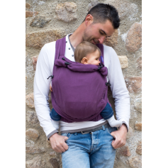 Porte-bébé Mei-Tai Evolubulle Prune de Neobulle