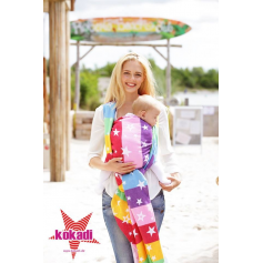 Echarpe de portage Rainbow Stars de Kokadi