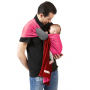 La Petite Echarpe Sans Noeud (PESN) Rouge Scarlett, Fuschia