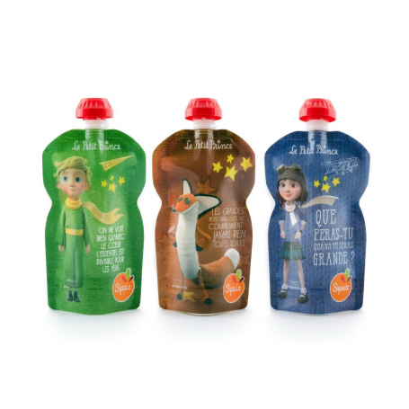 Lot de 3 gourdes Squiz Petit Prince pack Imagination