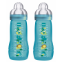 Lot de 2 biberons MAM 330ml Bleu (6m+)