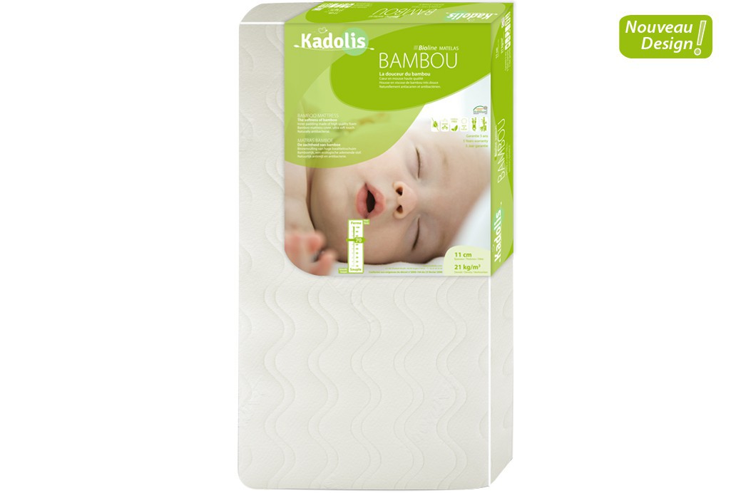 Matelas Bebe Bioline Green Clim En Bambou De Kadolis Autres Kadolis Mbamb02 Bebeluga