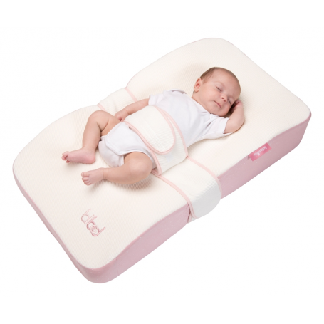 Housse pour Bibed Girl rose et écru