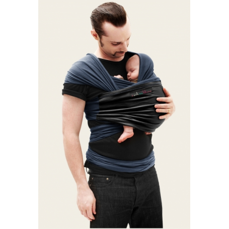 Écharpe de portage JPMBB Bleu Nuit, Noire