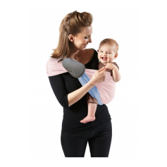 La Petite Echarpe Sans Noeud (PESN) Rose Ballerina, Bleu Galet