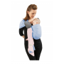 La Petite Echarpe Sans Noeud (PESN) Rose Ballerina, Bleu Galet