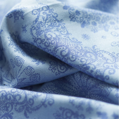 Echarpe de portage Iced Butterfly Perle Bleu de Fidella