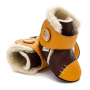 Bottines fourrées Liliputi Snowflake Moutarde