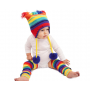 Bonnet en crochet Retro Rainbow Huggalugs