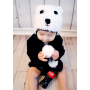 Bonnet en crochet Ours Polaire Huggalugs